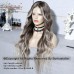 4 wig type Opational  Ombre Balayage Ash Blonde Long Loose Wavy Human Hair Wigs