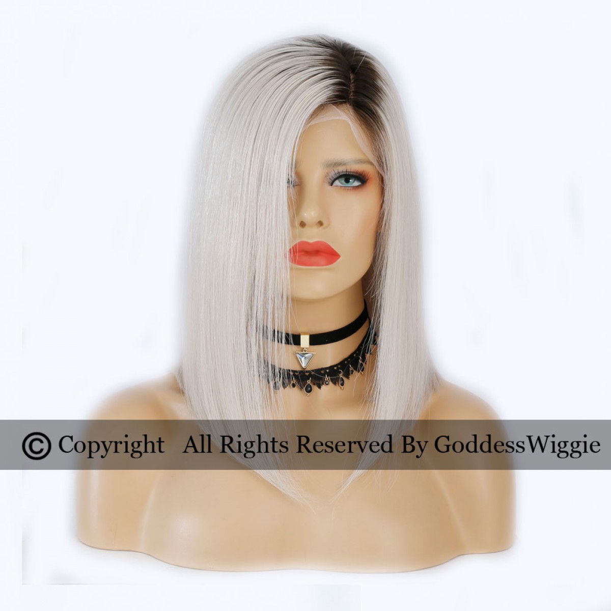 4 Wig Types Optional 7a Platinum Ombre Sliver Short Cut Human Hair Wigs