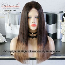 4 Wig Types Optional Ombre Super Straight  Human Hair Wigs